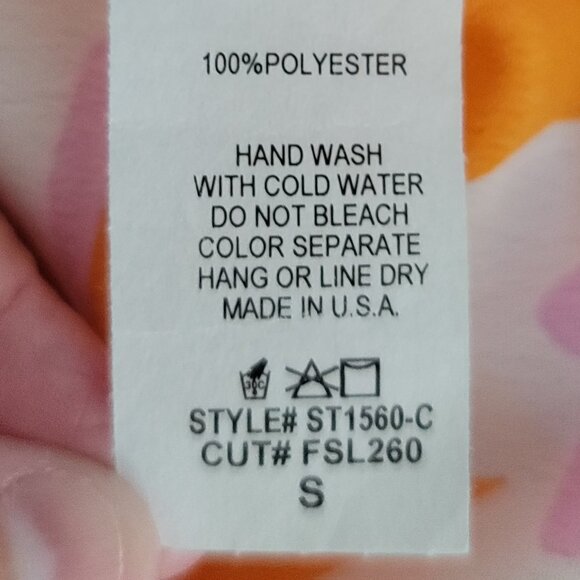 Adore Me Orange & Lavender Top Sleeveless Blouse Small, New with Tag - Picture 11 of 11